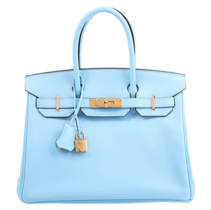 2020 Hermès Bleu Celeste Togo Birkin 30