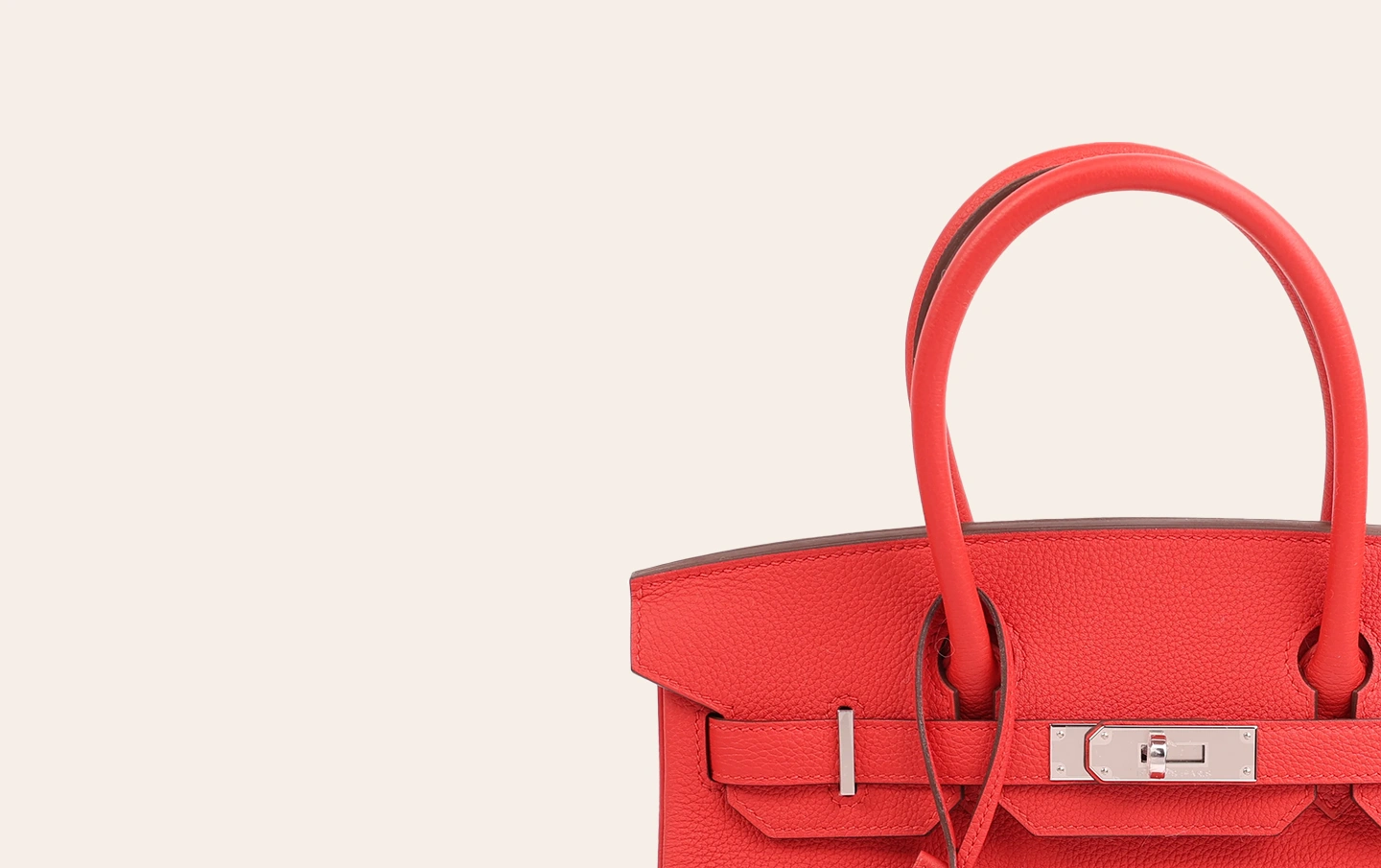 Red Hermès Birkin handbag