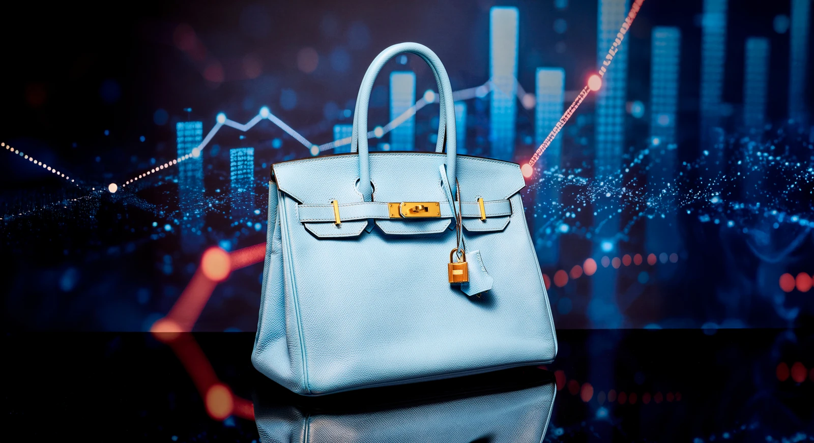2026 Knight Frank Wealth Report — Birkin handbags in display case