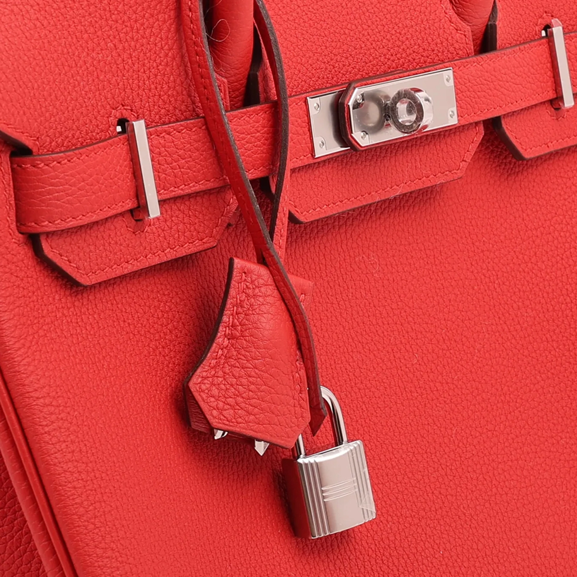 Hermès Red Birkin close-up